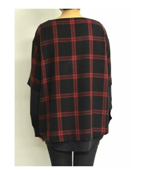 PURPLE END（パープルエンド）の「チェックプルオーバー