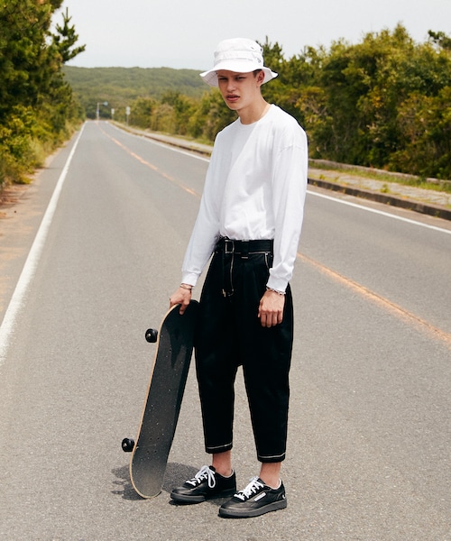 LIDNM(リドム)の「Dickies × LIDNM テーパードステッチパンツ【ブラック】(チノパンツ・メンズ・ブラック・S.M.L)」の7枚目の写真