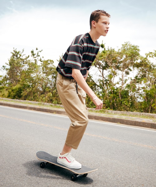 LIDNM（リドム）の「Dickies × LIDNM テーパードステッチパンツ【ベージュ】（チノパンツ・メンズ・ベージュ・S.M.L）」の7枚目の写真