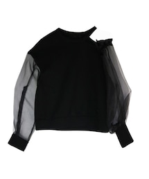 AULA | AULA ORGANDY SLEEVE SWEAT(スウェット)