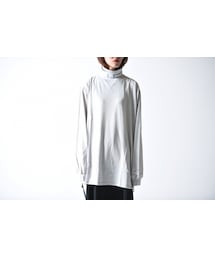 ESSAY | ESSAY LV ネックプリントハイネックプルオーバー light gray(Tシャツ/カットソー)