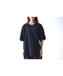 YANTOR | YANTOR Geometric Embroidery C&S / navy(Tシャツ/カットソー)
