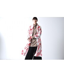 sneeuw | sneeuw モンタージュプリントカーディガン red(その他アウター)