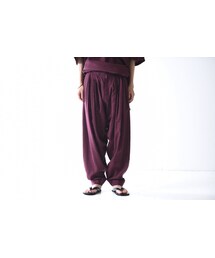 YANTOR | YANTOR Geometric 6tuck Pants wine red(その他パンツ)