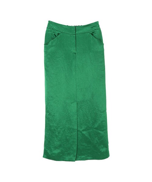 GARAGE OF GOOD CLOTHING（ガレージオブグッドクロージング）の「ロングタイトスカート（スカート・ブラック/グリーン・36/38）」の8枚目の写真
