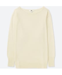 UNIQLO | エクストラファインメリノボクシーボートネックセーター（長袖）(ニット/セーター)