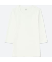 UNIQLO | コンパクトコットンクルーネックT（7分袖）(Tシャツ/カットソー)