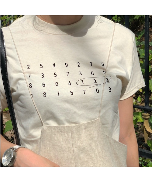 Handmade（ハンドメイド）の「number T（Tシャツ/カットソー・レディース・その他）」の2枚目の写真