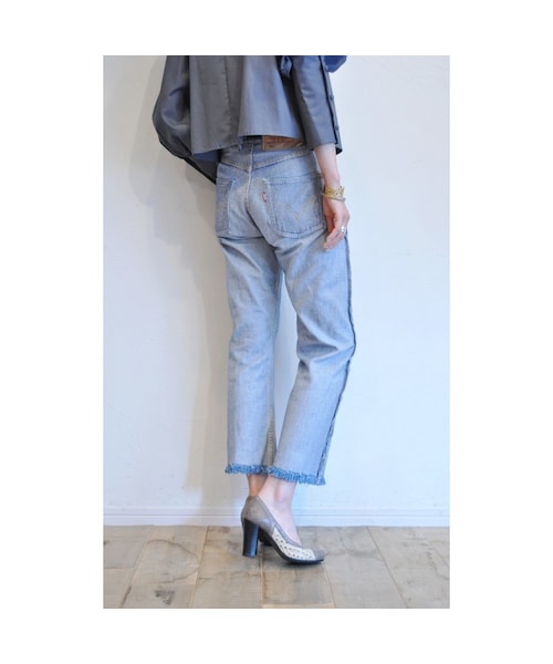 RehersalL（リハーズオール）の「ターンバックデニム（デニムパンツ・レディース・その他）」の2枚目の写真