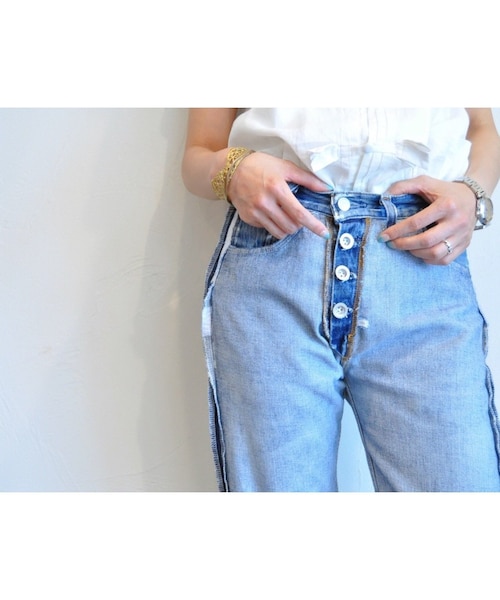 RehersalL（リハーズオール）の「ターンバックデニム（デニムパンツ・レディース・その他）」の3枚目の写真