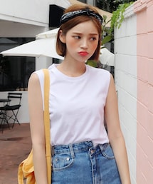 DHOLIC | コットンスリーブレス(タンクトップ)