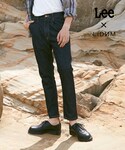 LIDNM | Lee × LIDNM テーパードデニム【インディゴ】(牛仔褲)