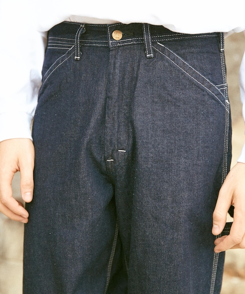 LIDNM（リドム）の「Lee × LIDNM ペインターデニム【インディゴ】（デニムパンツ・メンズ・ブルー・S.M）」の3枚目の写真