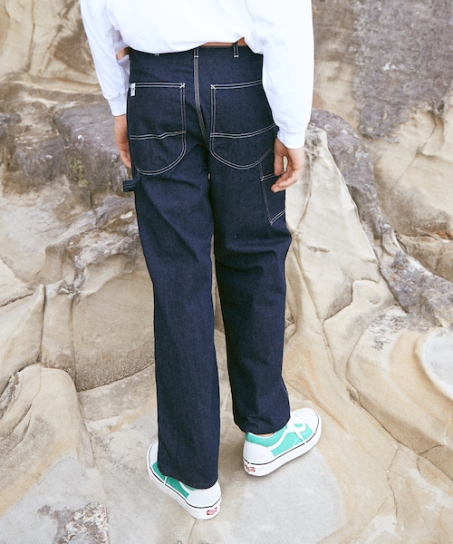 LIDNM（リドム）の「Lee × LIDNM ペインターデニム【インディゴ】（デニムパンツ・メンズ・ブルー・S.M）」の4枚目の写真