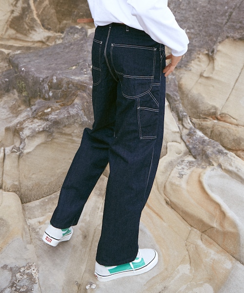 LIDNM（リドム）の「Lee × LIDNM ペインターデニム【インディゴ】（デニムパンツ・メンズ・ブルー・S.M）」の6枚目の写真