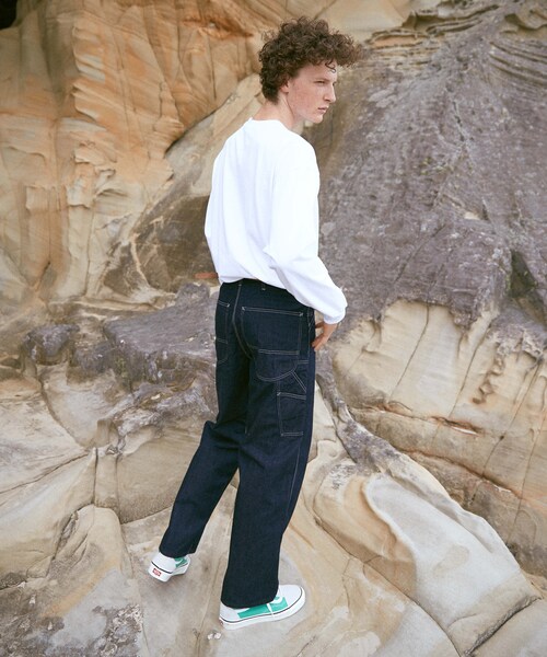 LIDNM（リドム）の「Lee × LIDNM ペインターデニム【インディゴ】（デニムパンツ・メンズ・ブルー・S.M）」の8枚目の写真