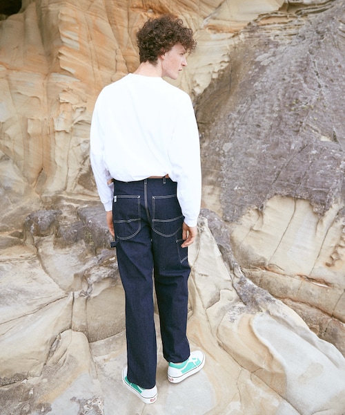 LIDNM（リドム）の「Lee × LIDNM ペインターデニム【インディゴ】（デニムパンツ・メンズ・ブルー・S.M）」の9枚目の写真