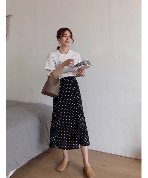 Bodurine ボドゥリネ の マーメイドドットスカート 全2色 スカート Wear