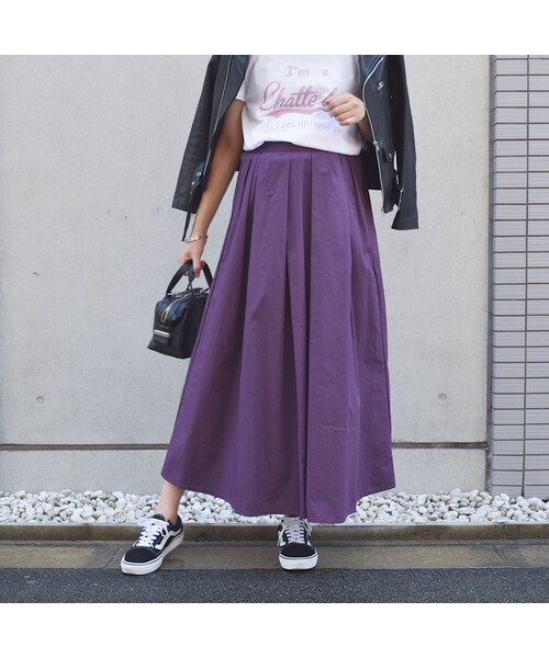 no brand（ノーブランド）の「[ RE-ARRIVAL ]  カラーロングSK（スカート・レディース・その他）」の2枚目の写真