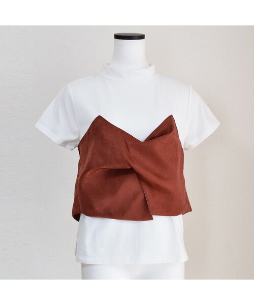 no brand（ノーブランド）の「[ RE-ARRIVAL ]   ヴィンテージサテンビスチェTOPS（Tシャツ/カットソー・レディース・その他）」の4枚目の写真