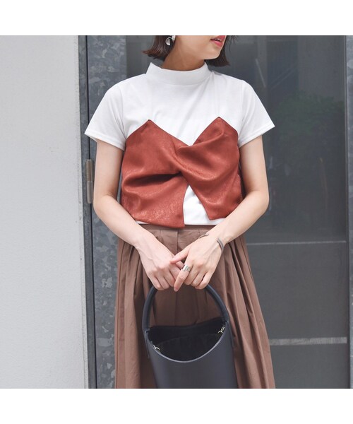 no brand（ノーブランド）の「[ RE-ARRIVAL ]   ヴィンテージサテンビスチェTOPS（Tシャツ/カットソー・レディース・その他）」の2枚目の写真