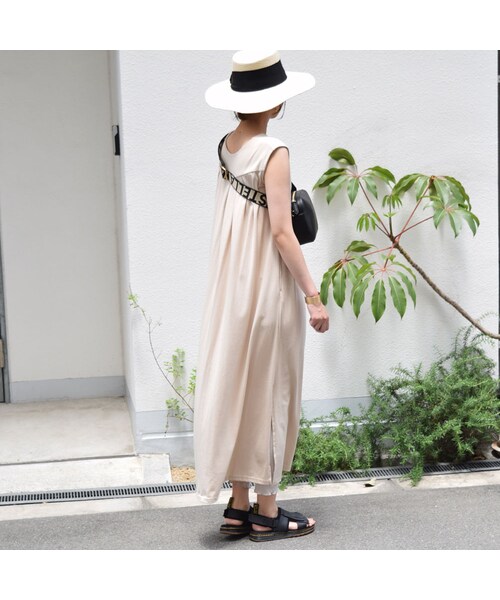 no brand（ノーブランド）の「バックタックスリットAラインOP（ワンピース・レディース・その他）」の6枚目の写真