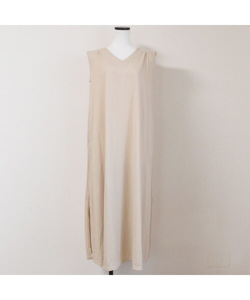 no brand（ノーブランド）の「バックタックスリットAラインOP（ワンピース・レディース・その他）」の9枚目の写真