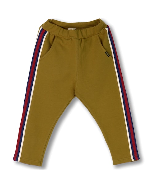 BRANSHES（ブランシェス）の「サイドラインパンツ（その他パンツ・キッズ・ネイビーブルー/キャメル・80～130）」の2枚目の写真