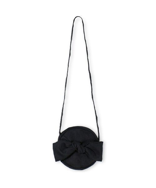 BRANSHES（ブランシェス）の「リボンポシェット（ショルダーバッグ・キッズ・キャメル/ブラック・フリー）」の2枚目の写真