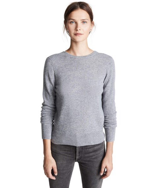EQUIPMENT（エキップモン）の「Equipment Dante V Back Cashmere Sweater（ニット/セーター・レディース・Gray・XS/S/M/L）」の3枚目の写真