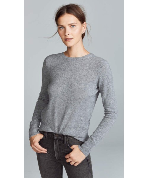 EQUIPMENT（エキップモン）の「Equipment Dante V Back Cashmere Sweater（ニット/セーター・レディース・Gray・XS/S/M/L）」の4枚目の写真