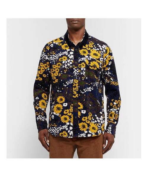 Sacai（サカイ）の「Sacai Floral-Print Cotton-Corduroy Shirt