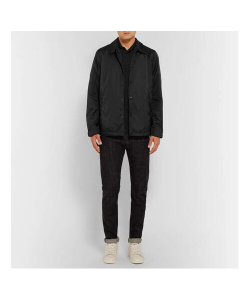 STONE ISLAND(ストーンアイランド)の「Stone Island Slim-Fit Contrast-Tipped Stretch-Cotton Piqué Polo Shirt(ポロシャツ・メンズ・Black・XXL/S/L/XL/M)」の3枚目の写真