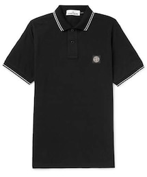 STONE ISLAND | Stone Island Slim-Fit Contrast-Tipped Stretch-Cotton Piqué Polo Shirt(ポロシャツ)