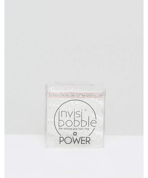 clear(クリア)の「Invisibobble Power Strong Hair Tie - Crystal Clear(ヘアアクセサリー・レディース・Crystal clear・One Size)」の2枚目の写真