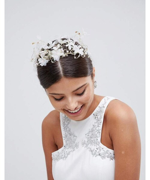 wedding hair crown