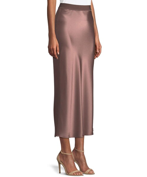 theory（セオリー）の「Theory Flat-Sateen A-Line Maxi Slip Skirt 