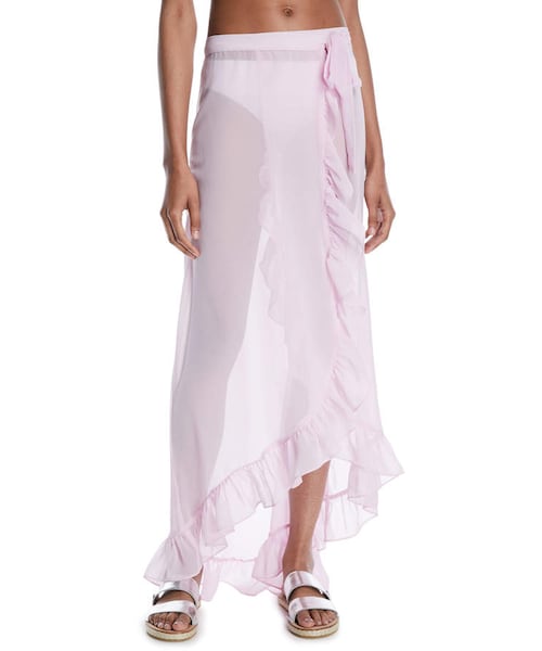 Tularosa（トゥラロサ）の「Tularosa Nala Ruffle Wrap Swim Coverup Skirt（水着・レディース・Purple・Small/Large/X-large/X-small/Medium）」の4枚目の写真