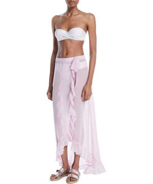 Tularosa（トゥラロサ）の「Tularosa Nala Ruffle Wrap Swim Coverup Skirt（水着・レディース・Purple・Small/Large/X-large/X-small/Medium）」の3枚目の写真