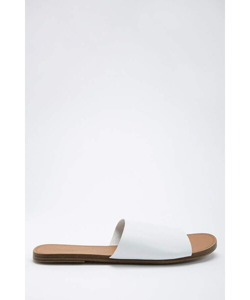 Forever 21 Faux Leather Slides