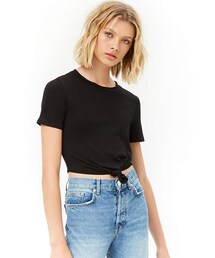 FOREVER 21 | Forever 21 Knotted Cropped Tee(Tシャツ/カットソー)