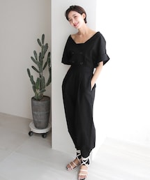 DHOLIC | ダブルボタンオールインワン(つなぎ/オールインワン)