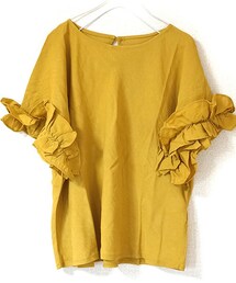 Tiffee SELECT | フリルフレンチスリーブカットソーTシャツ(Tシャツ/カットソー)