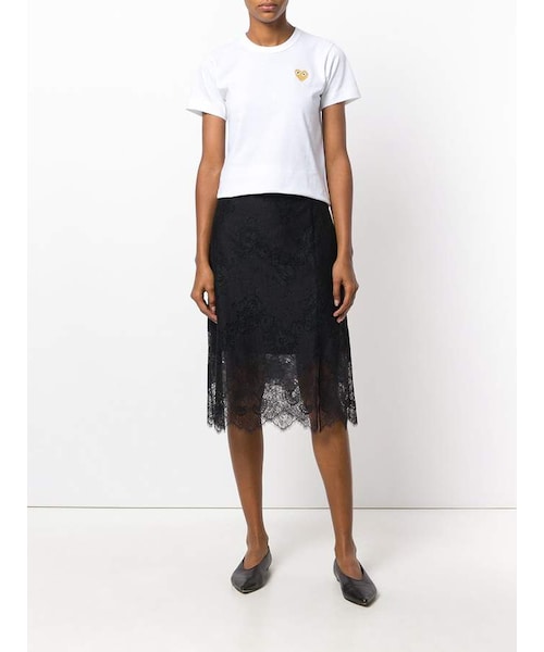 COMME des GARCONS(コムデギャルソン)の「Comme Des Garçons Play heart logo T-shirt(Tシャツ/カットソー・レディース・White・L/M/S/XS)」の4枚目の写真