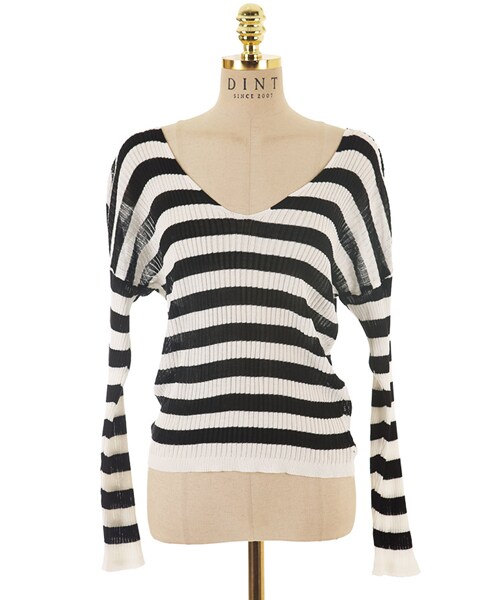 DINT（ディント）の「センチュリーマルチカーディガン(前後2WAY)（カーディガン/ボレロ・レディース・블랙/옐로우・one(44~66size)）」の2枚目の写真