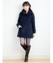 earth music&ecology | スライバーニットロングコート(ジャケット/アウター)