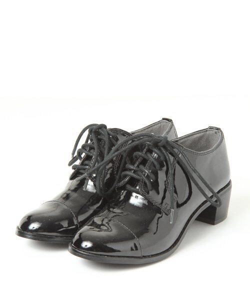 Heather(ヘザー)の「エナメルオックスシューズ(シューズ・レディース・シルバー/ブラック/ホワイト・M(23.0~23.5)/L(24.0~24.5))」の4枚目の写真