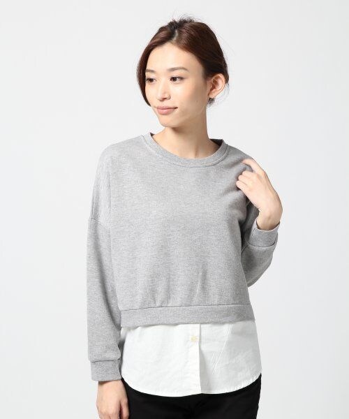 LEPSIM（レプシィム）の「ウラケカサネギフウＬＳ（トップス・レディース・ブラック×チェック・ＦREE SIZE）」の3枚目の写真