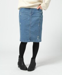 LEPSIM | ストレッチデニムボックススカート(スカート)