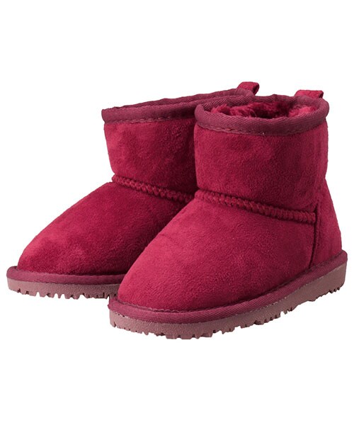 BRANSHES(ブランシェス)の「フェイクムートンブーツ(ブーツ・キッズ・エンジ/ブラック/グレー/キャメル・13~21cm)」の3枚目の写真